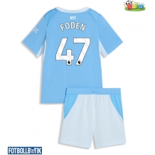 Manchester City Phil Foden #47 Hemmatröja Barn 2026-27 Kortärmad (+ Korta byxor)